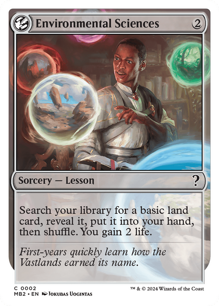 Environmental Sciences (White Border) [Mystery Booster 2] Magic: The Gathering