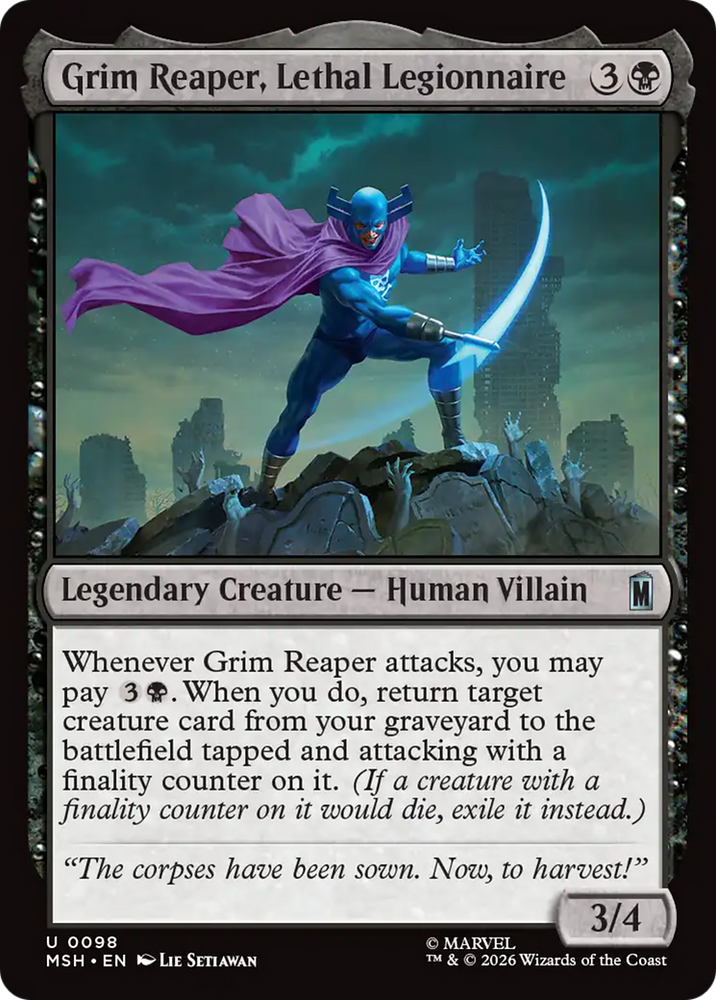 Grim Reaper, Lethal Legionnaire [Marvel Super Heroes] Magic: The Gathering
