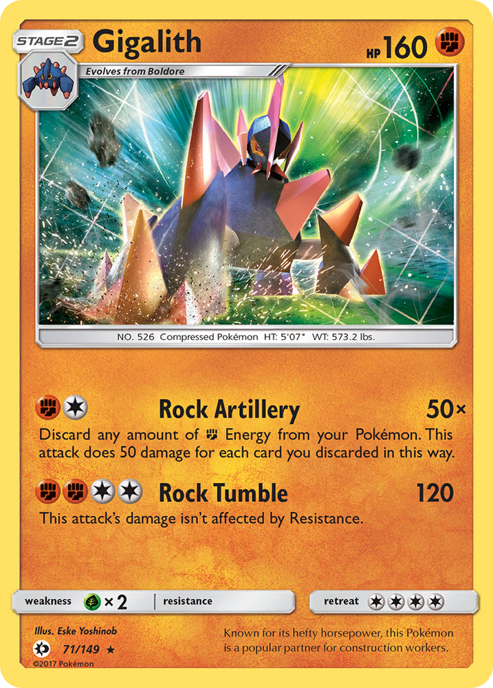 Gigalith (71/149) [Sun & Moon: Base Set] Pokémon