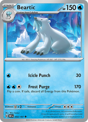 Beartic (054/197) [Scarlet & Violet: Obsidian Flames] Pokémon