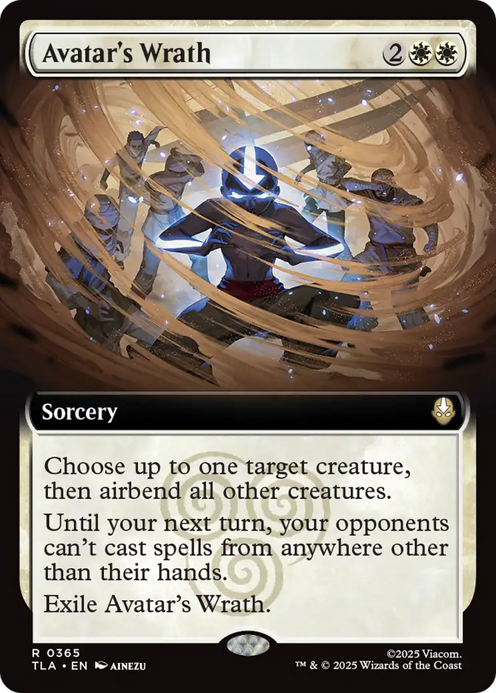 Avatar's Wrath (Extended Art) [Avatar: The Last Airbender] Magic: The Gathering