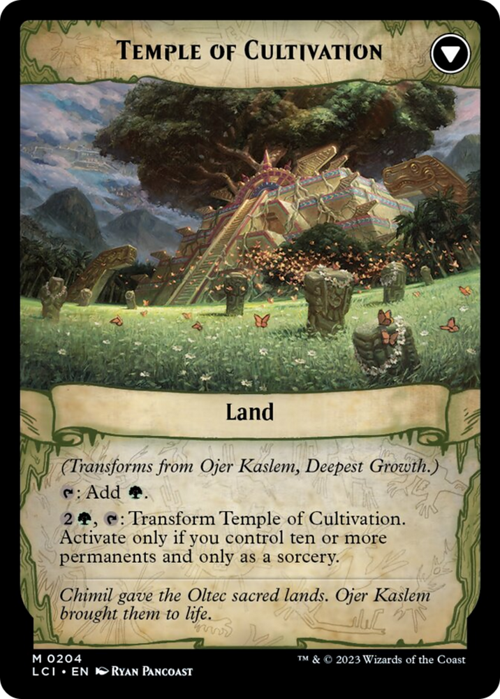 Ojer Kaslem, Deepest Growth // Temple of Cultivation [The Lost Caverns of Ixalan] Magic: The Gathering