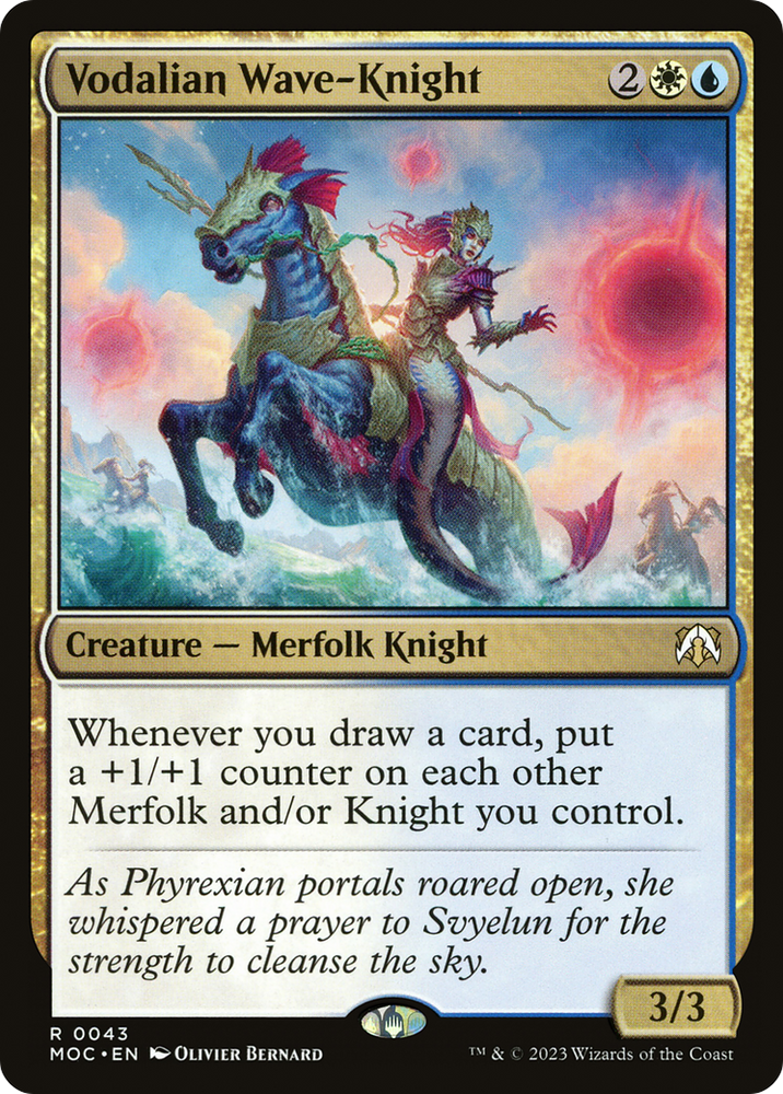 Vodalian Wave-Knight [March of the Machine Commander] Magic: The Gathering
