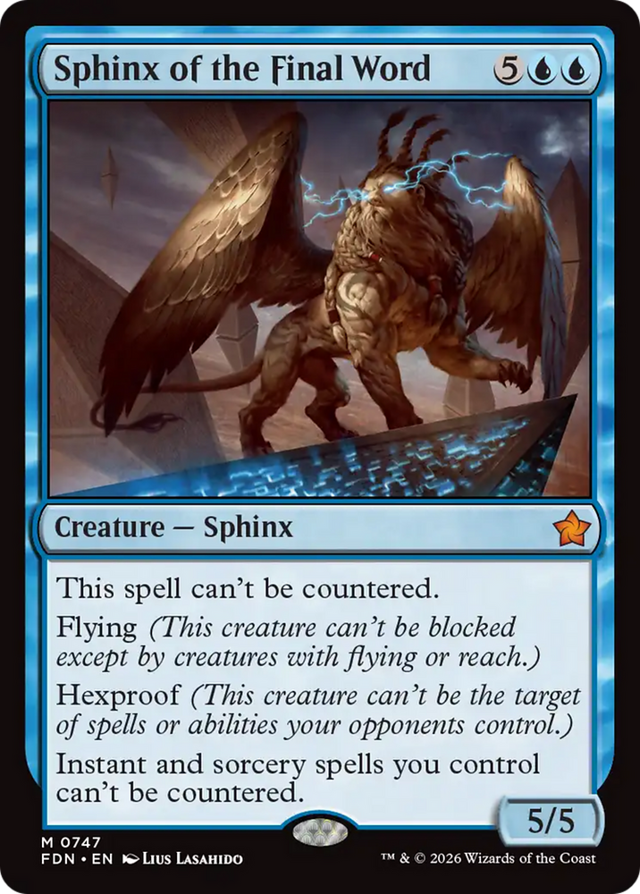Sphinx of the Final Word (0747) [Foundations] Magic: The Gathering