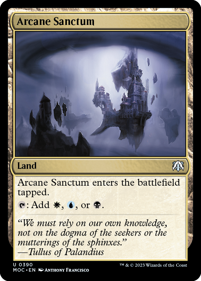 Arcane Sanctum [March of the Machine Commander] Magic: The Gathering