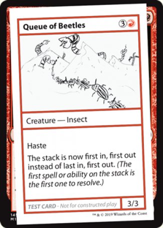 Queue of Beetles (2021 Edition) [Mystery Booster Playtest Cards] Magic: The Gathering