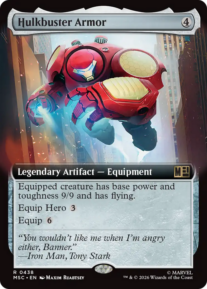 Hulkbuster Armor (Extended Art) [Marvel Super Heroes Commander] Magic: The Gathering