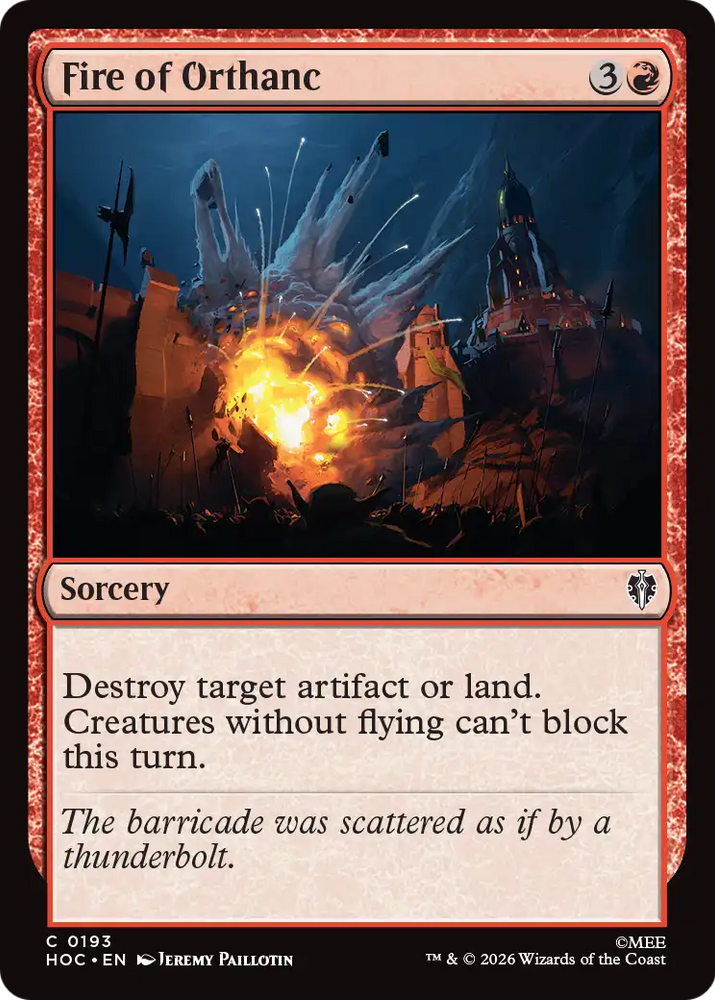 Fire of Orthanc [The Hobbit: Eternal-Legal] Magic: The Gathering