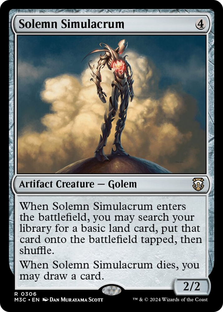Solemn Simulacrum (Ripple Foil) [Modern Horizons 3 Commander] Magic: The Gathering