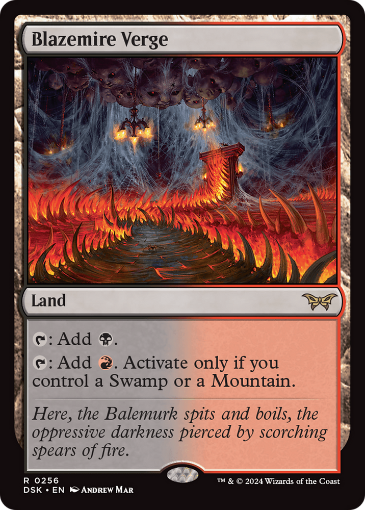 Blazemire Verge [Duskmourn: House of Horror] Magic: The Gathering