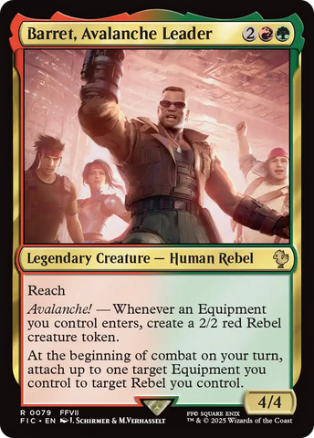 Barret, Avalanche Leader [FINAL FANTASY Commander] Magic: The Gathering
