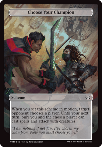Choose Your Champion (Full Art) [Duskmourn: Archenemy] Magic: The Gathering