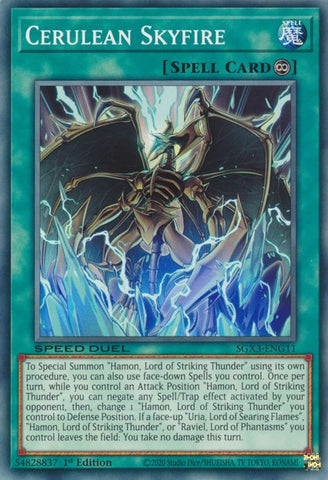 Cerulean Skyfire [SGX3-ENG11] Common Yu-Gi-Oh!