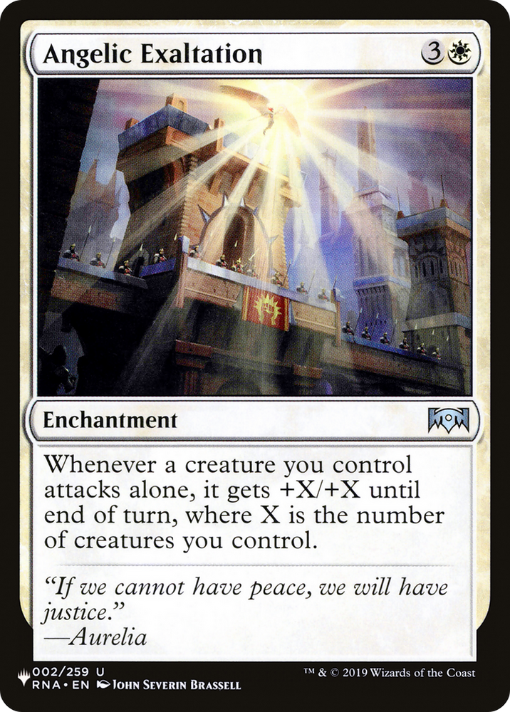 Angelic Exaltation [The List] Magic: The Gathering