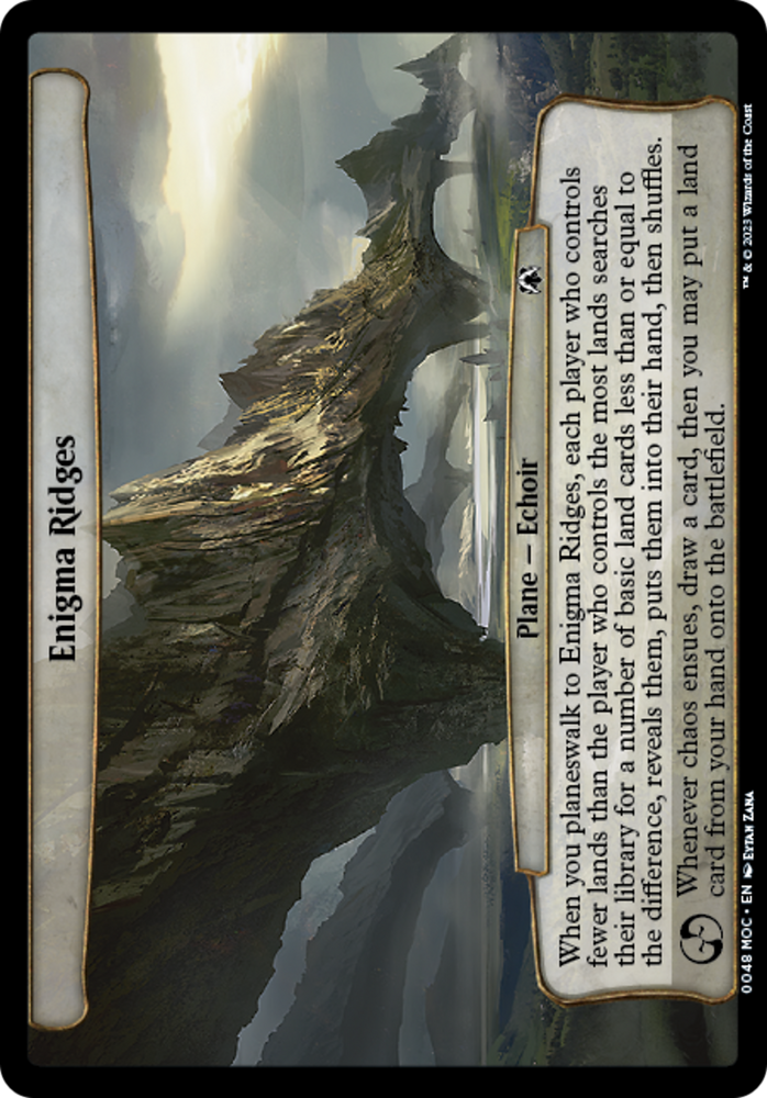 Enigma Ridges [March of the Machine Commander] Magic: The Gathering