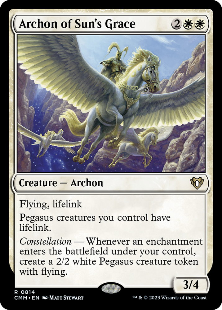 Archon of Sun's Grace [Commander Masters] Magic: The Gathering