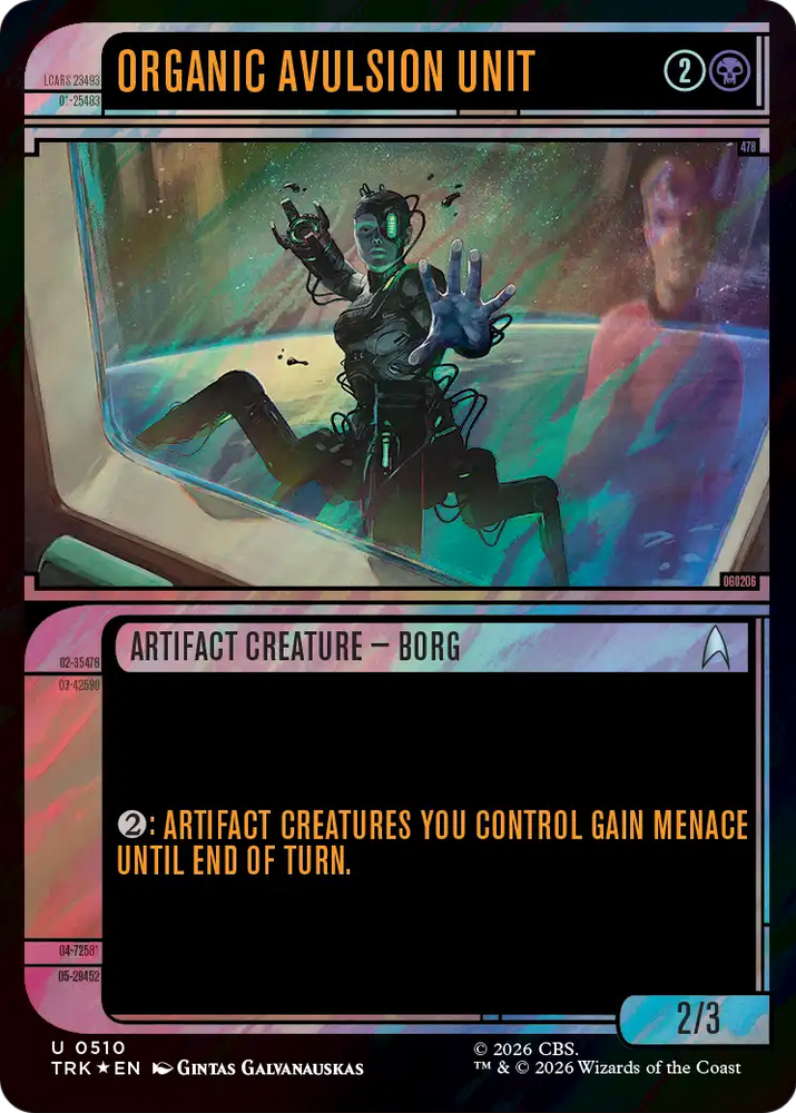 Organic Avulsion Unit (Showcase) (Surge Foil) [Star Trek] Magic: The Gathering