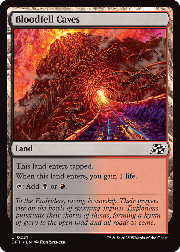 Bloodfell Caves [Aetherdrift] Magic: The Gathering