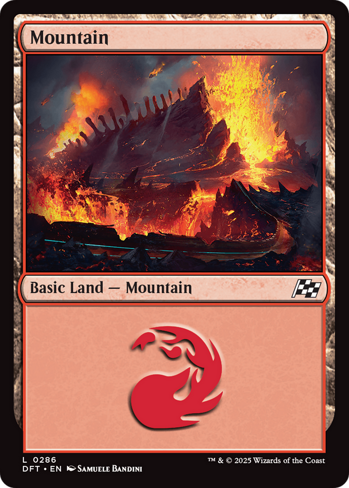 Mountain (0286) [Aetherdrift] Magic: The Gathering