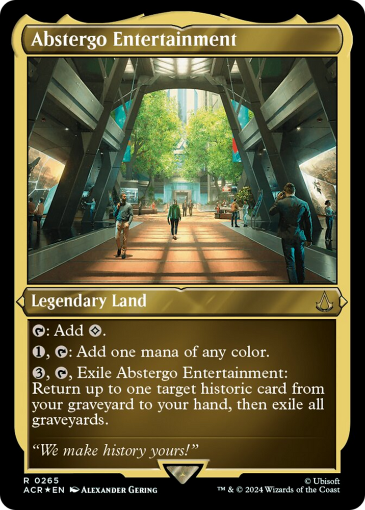 Abstergo Entertainment (Foil Etched) [Assassin's Creed] Magic: The Gathering