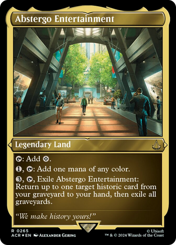 Abstergo Entertainment (Foil Etched) [Assassin's Creed] Magic: The Gathering