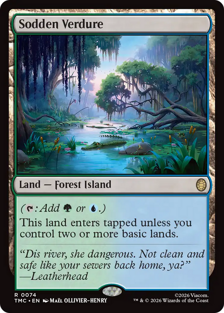 Sodden Verdure [Teenage Mutant Ninja Turtles Commander] Magic: The Gathering