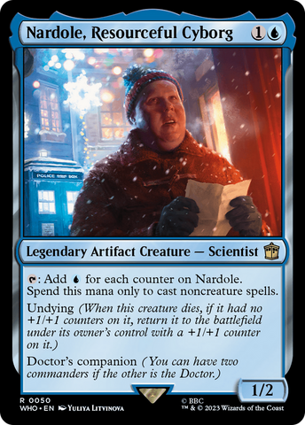 Nardole, Resourceful Cyborg [Doctor Who] Magic: The Gathering