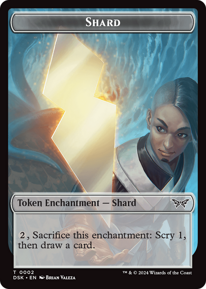 Shard Token [Duskmourn: House of Horror Tokens] Magic: The Gathering