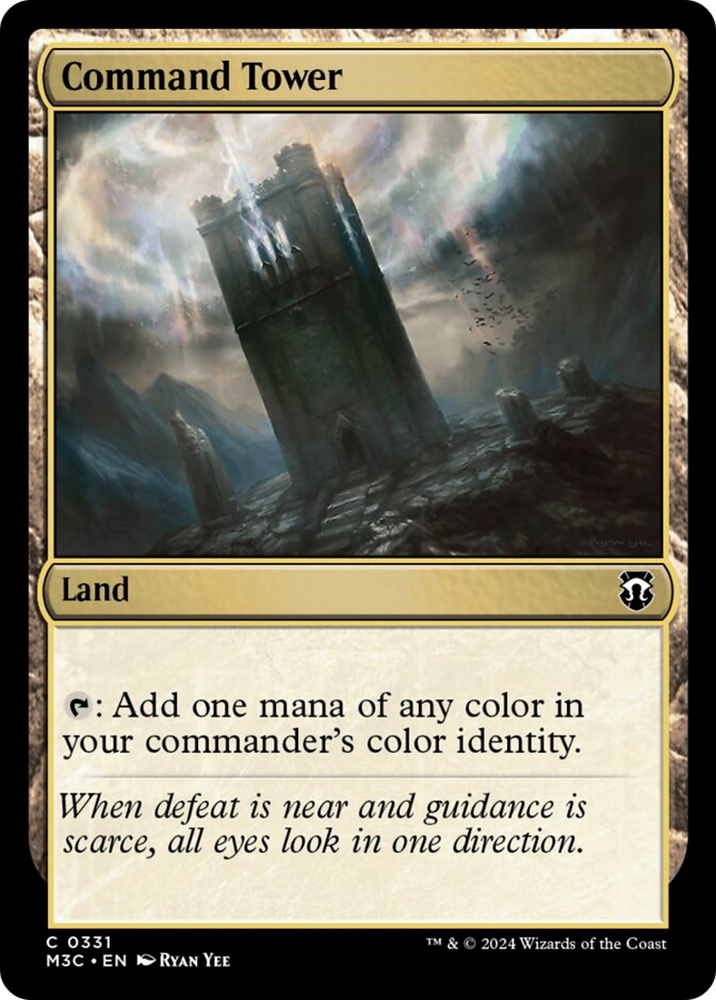 Command Tower (Ripple Foil) [Modern Horizons 3 Commander] Magic: The Gathering