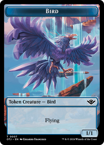 Bird // Plot Double-Sided Token [Outlaws of Thunder Junction Tokens] Magic: The Gathering