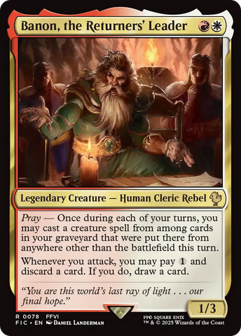 Banon, the Returners' Leader [FINAL FANTASY Commander] Magic: The Gathering