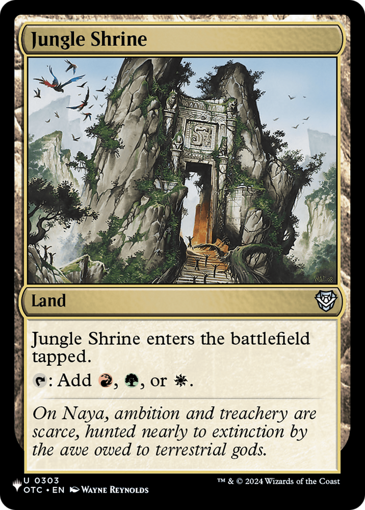 Jungle Shrine (OTC) [The List] Magic: The Gathering