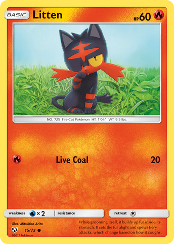 Litten (15/73) [Sun & Moon: Shining Legends] Pokémon