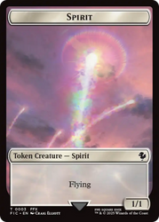 Spirit // Hero (0003) Double-Sided Token [FINAL FANTASY Commander Tokens] Magic: The Gathering