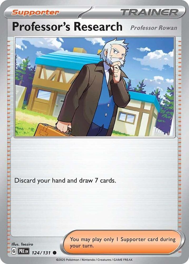 Professor's Research (124/131) [Professor Rowan] [Scarlet & Violet: Prismatic Evolutions] Pokémon