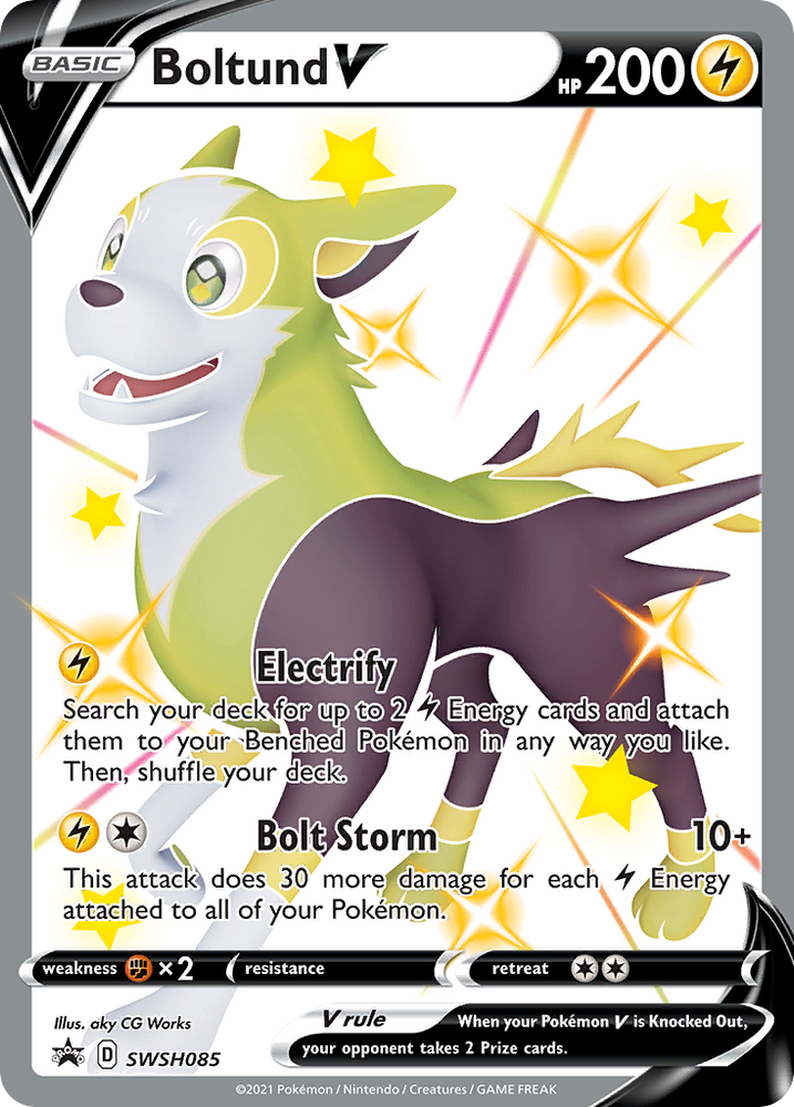 Boltund V (SWSH085) (Jumbo Card) [Sword & Shield: Black Star Promos] Pokémon