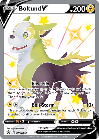 Boltund V (SWSH085) (Jumbo Card) [Sword & Shield: Black Star Promos] Pokémon