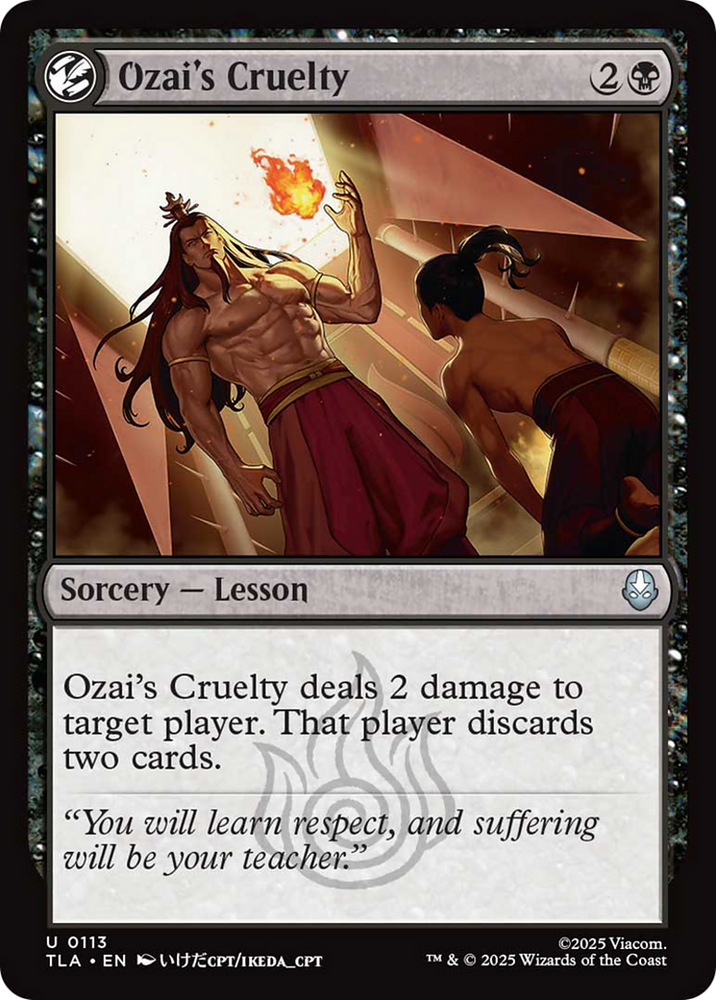 Ozai's Cruelty [Avatar: The Last Airbender] Magic: The Gathering