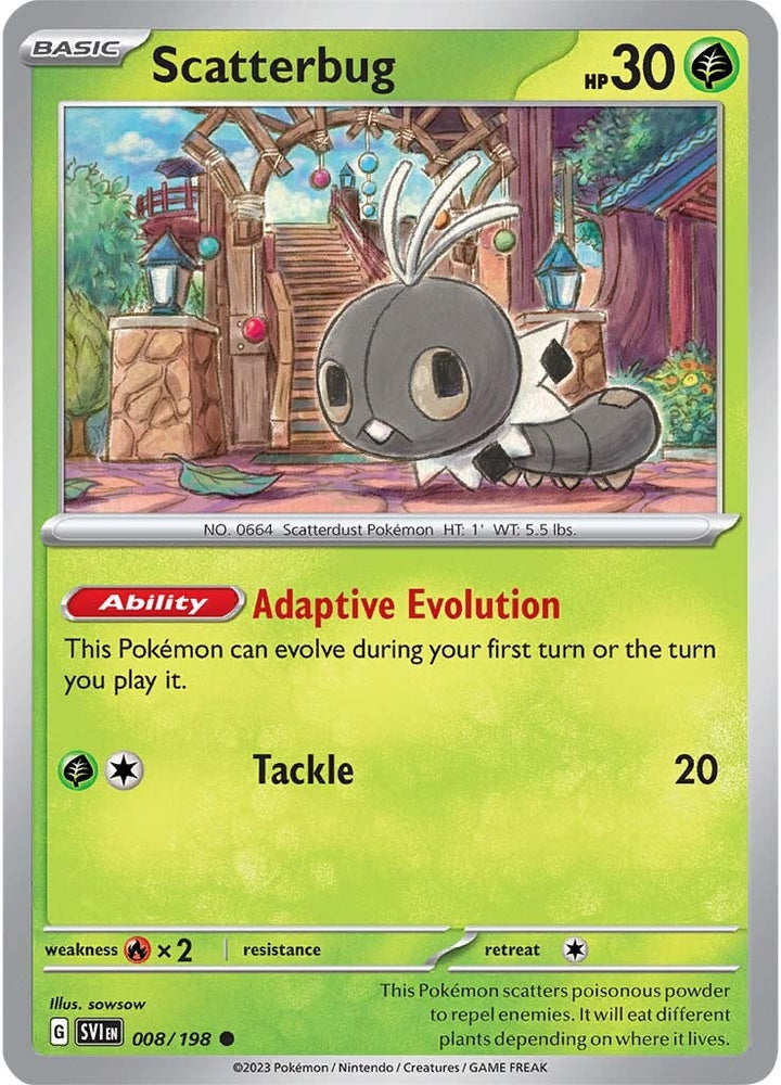 Scatterbug (008/198) [Scarlet & Violet: Base Set] Pokémon