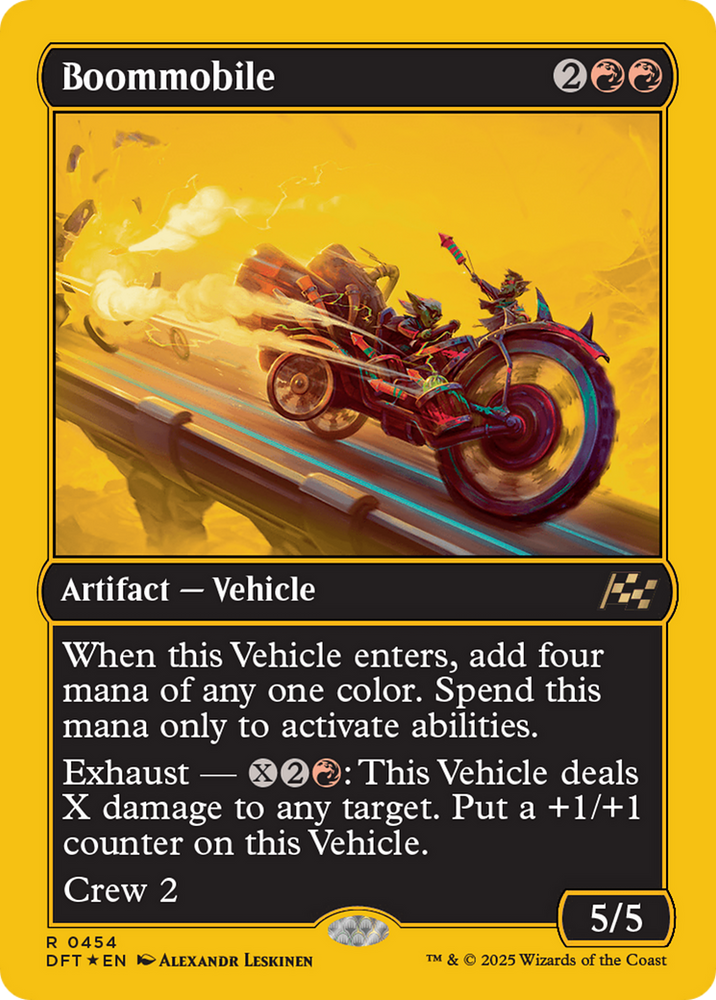 Boommobile (First-Place Foil) [Aetherdrift] Magic: The Gathering