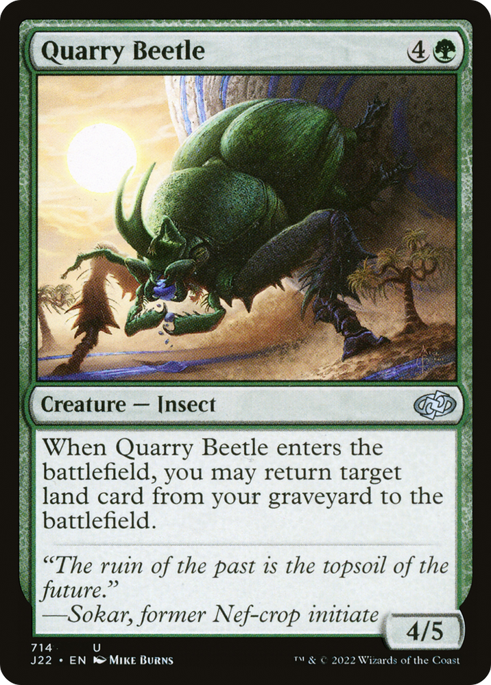 Quarry Beetle [Jumpstart 2022] Magic: The Gathering