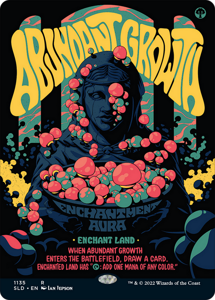 Abundant Growth (Borderless) [Secret Lair Drop Series] Magic: The Gathering