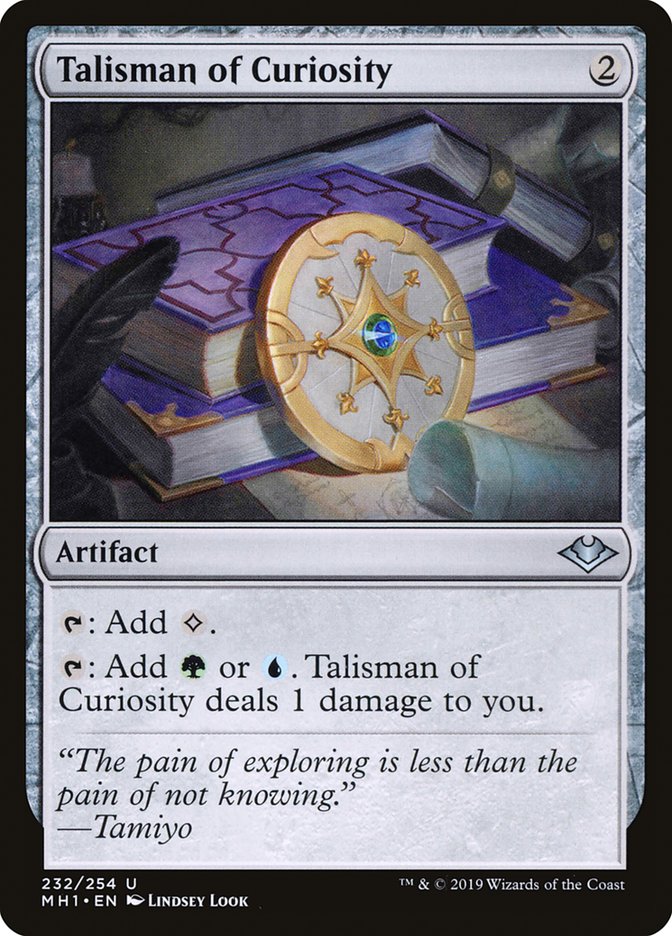 Talisman of Curiosity [Modern Horizons] Magic: The Gathering
