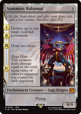 Summon: Bahamut [FINAL FANTASY] Magic: The Gathering