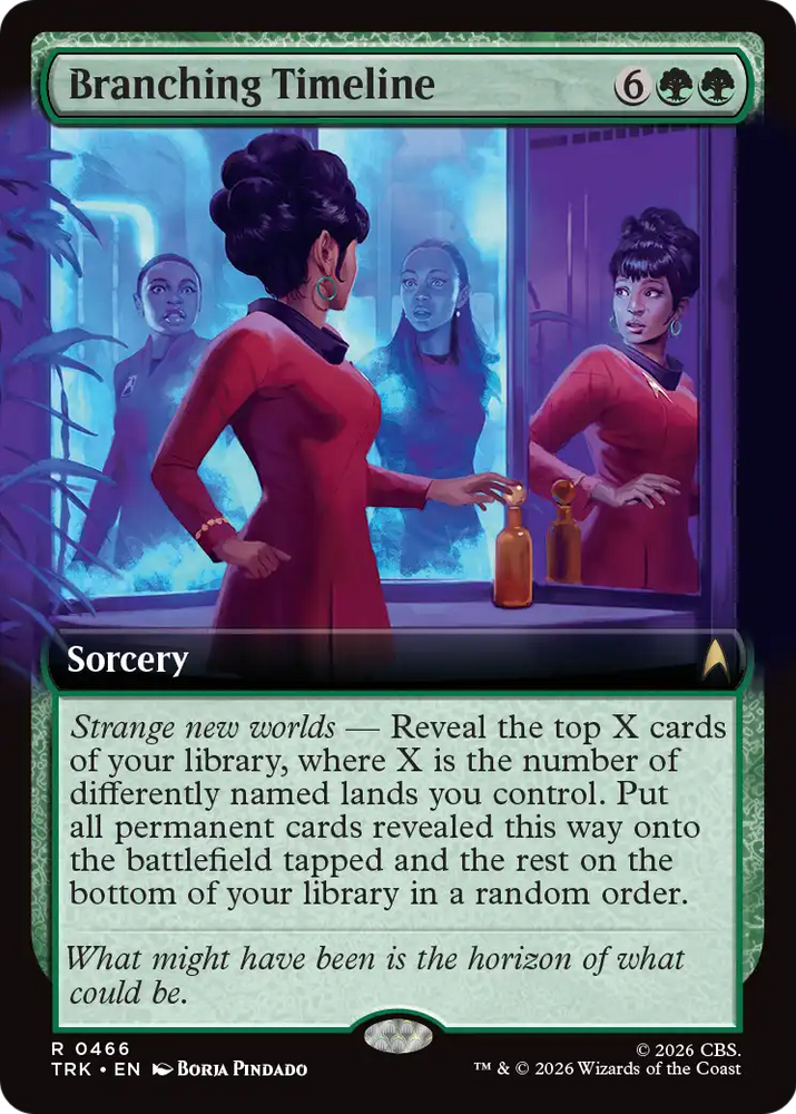Branching Timeline (Extended Art) [Star Trek] Magic: The Gathering