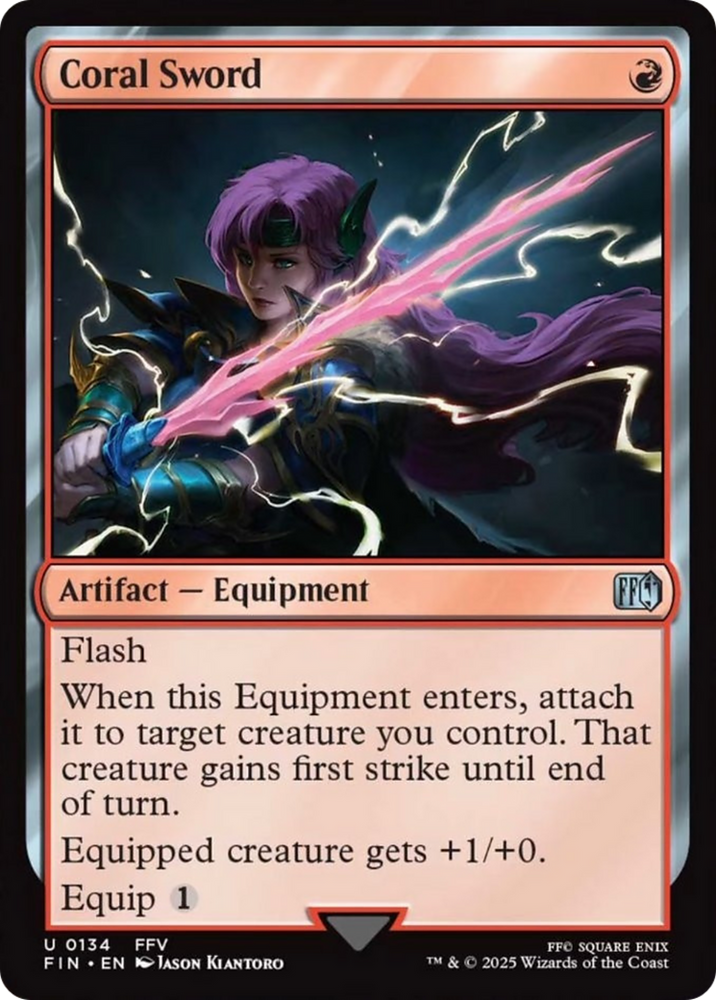 Coral Sword [FINAL FANTASY] Magic: The Gathering