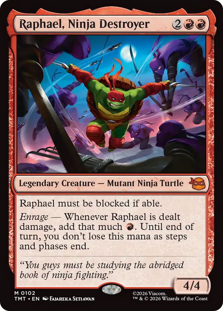 Raphael, Ninja Destroyer [Teenage Mutant Ninja Turtles] Magic: The Gathering