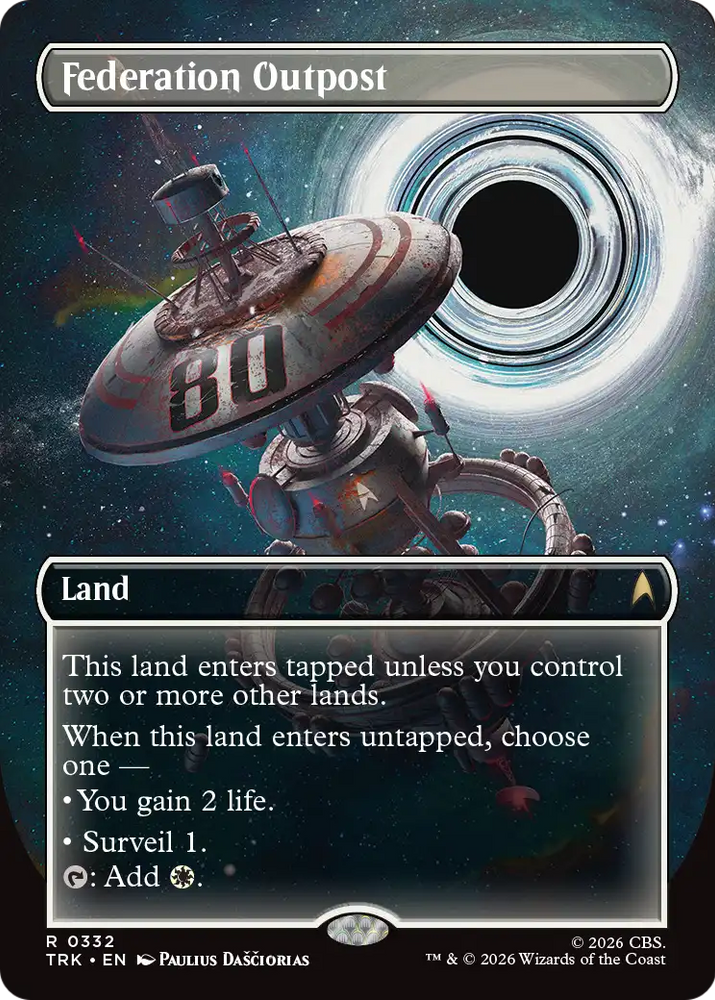 Federation Outpost (Borderless) [Star Trek] Magic: The Gathering