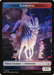 Elemental (09) // Spirit (13) Double-Sided Token [March of the Machine Tokens] Magic: The Gathering