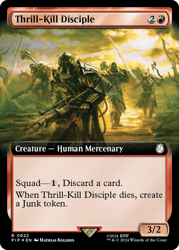 Thrill-Kill Disciple (Extended Art) (Surge Foil) [Fallout] Magic: The Gathering